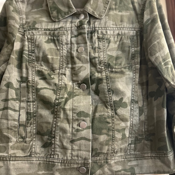 LOFT Jackets & Blazers - Loft Camouflage Cropped Jean Jacket.  New Without Tags